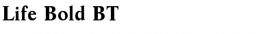 Download Life BT Bold Font Title Preview