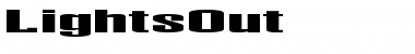 Download LightsOut Regular Font Title Preview