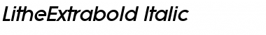 Download LitheExtrabold Italic Font Title Preview