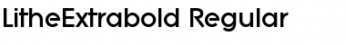 Download LitheExtrabold Regular Font Title Preview