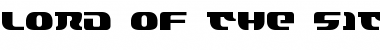 Download Lord of the Sith Regular Font Title Preview