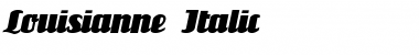 Download Louisianne Italic Font Title Preview