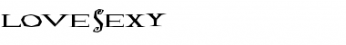 Download Lovesexy Regular Font Title Preview