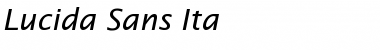 Download Lucida Sans Ita Font