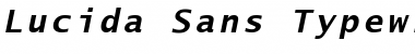 Download Lucida Sans Typewriter Bold Oblique Font