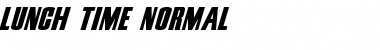Download Lunch time Normal Font Title Preview
