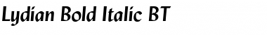 Download Lydian Bold Italic Font