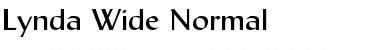 Download Lynda Wide Normal Font Title Preview