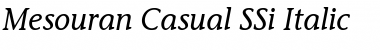 Download Mesouran Casual SSi Italic Font