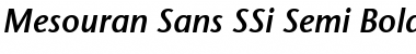 Download Mesouran Sans SSi Semi Bold Italic Font