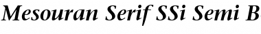 Download Mesouran Serif SSi Semi Bold Italic Font