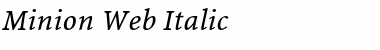 Download Minion Web Italic Font