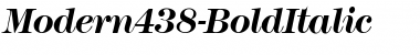 Download Modern438 BoldItalic Font