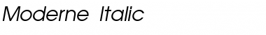Download Moderne Italic Font