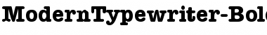 Download ModernTypewriter Bold Font