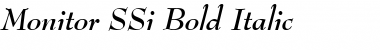 Download Monitor SSi Bold Italic Font