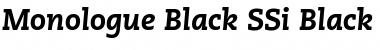 Download Monologue Black SSi Black Italic Font