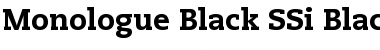 Download Monologue Black SSi Black Font