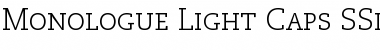 Download Monologue Light Caps SSi Light Small Caps Font