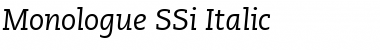 Download Monologue SSi Italic Font