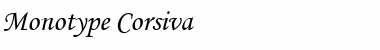 Download Monotype Corsiva Regular Font
