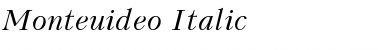 Download Monteuideo Italic Font