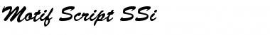 Download Motif Script SSi Regular Font