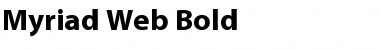 Download Myriad Web Bold Font