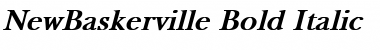 Download NewBaskerville Bold Italic Font