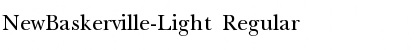 Download NewBaskerville-Light Regular Font