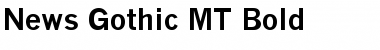 Download News Gothic MT Bold Font