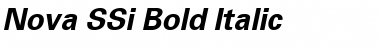 Download Nova SSi Bold Italic Font