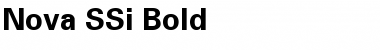 Download Nova SSi Bold Font