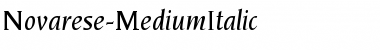 Download Novarese-MediumItalic Regular Font