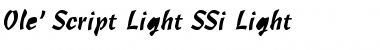 Download Ole' Script Light SSi Font Download Ole' Script Light SSi Font