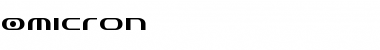 Download Omicron Font Download Omicron Font