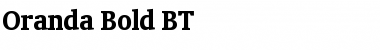 Download Oranda BT Font