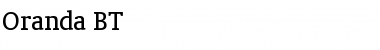 Download Oranda BT Font