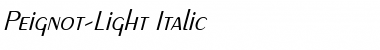 Download Peignot-Light Italic Font