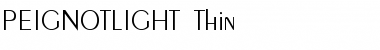 Download PEIGNOTLIGHT Thin Font