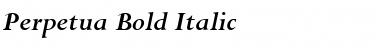 Download Perpetua Bold Italic Font