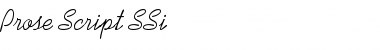 Download Prose Script SSi Font