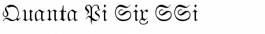Download Quanta Pi Six SSi Regular Font