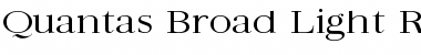 Download Quantas Broad Light Regular Font