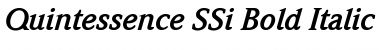 Download Quintessence SSi Bold Italic Font