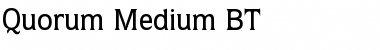 Download Quorum Md BT Medium Font