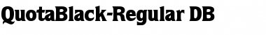 Download QuotaBlack DB Regular Font