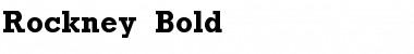 Download Rockney Bold Font