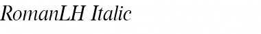 Download RomanLH Italic Font