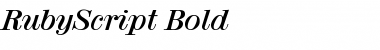 Download RubyScript Bold Font